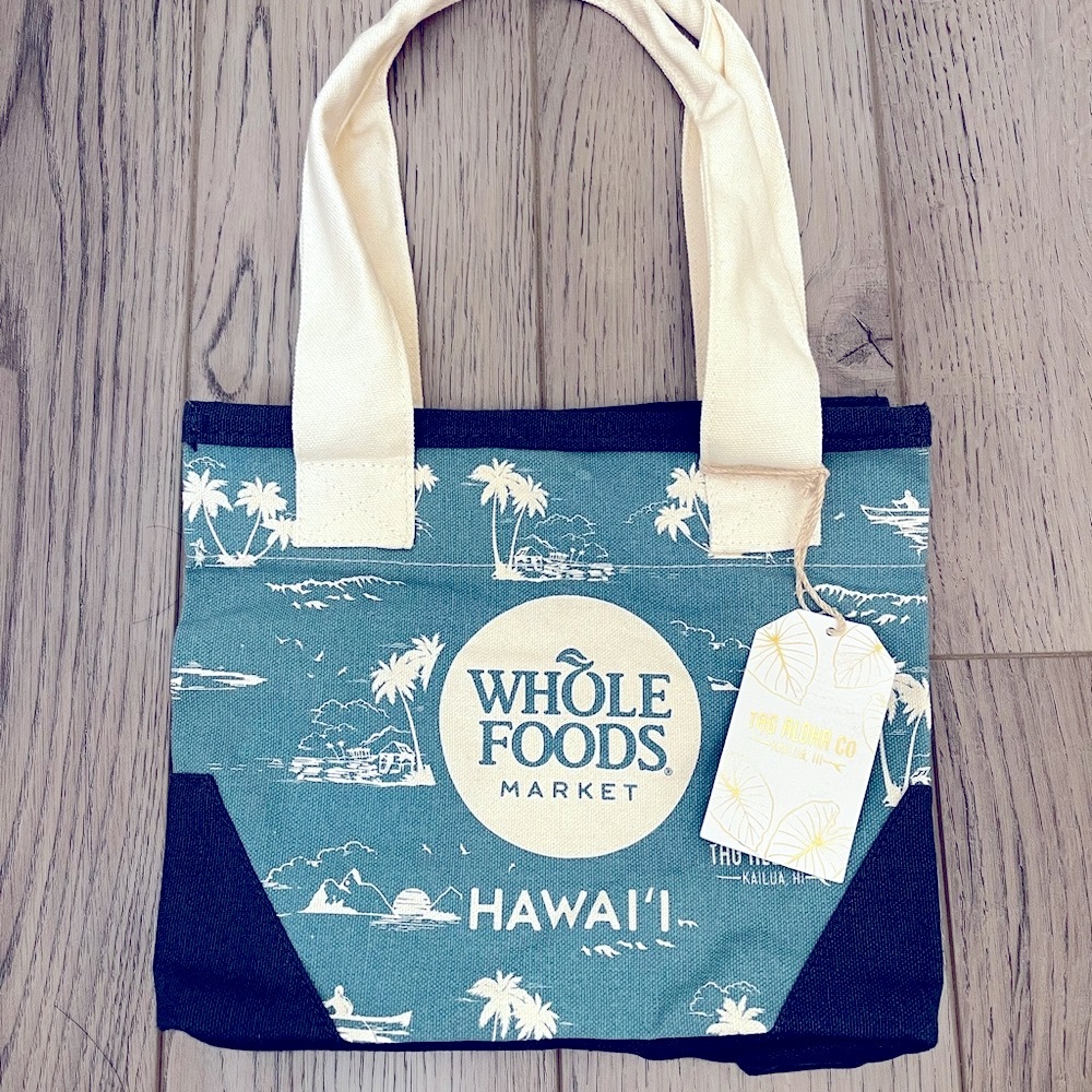 Whole Foods Hawaii X TagAloha mini  tote bag